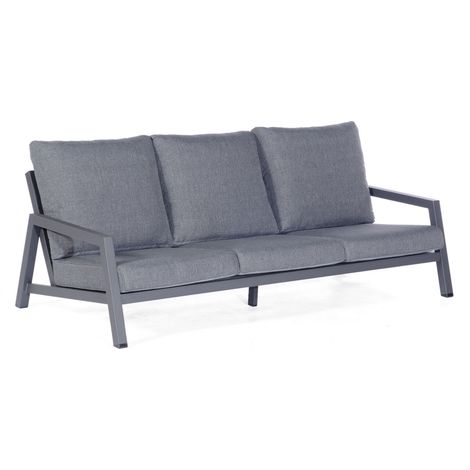 Sonnenpartner Empire Loungesofa Relaxsofa Gartensofa Aluminium anthrazit mit Kissen (1/5)