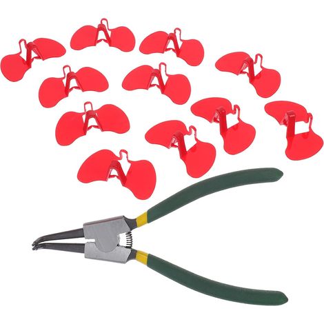 Lunettes Anti-picage pour Volailles Rouges 51 Pièces avec Pince de Montage Accessoires Anti-combat Poules Poulets Grands Modèles Élevage Agricole Prévention Bagarres (1/5)