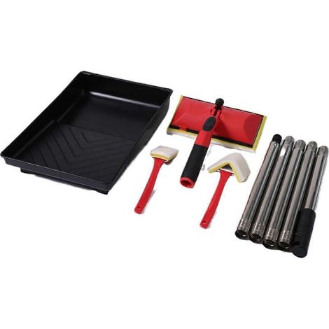 Applicateur de peinture à tampon de 18 cm (7 pouces), outil de finition pour les bords, les angles des murs et des plafonds, pour la peinture de parquets et de meubles (1/5)