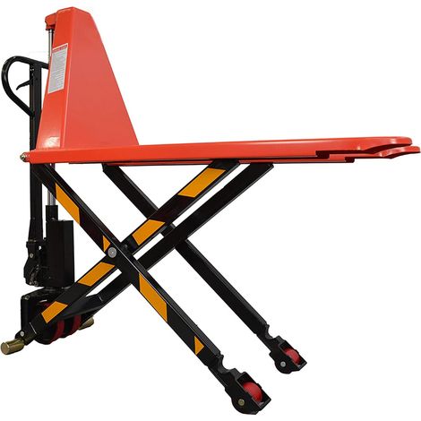 Transpallet idraulico a pantografo per pallet Sollevatore 1000 Kg H 850 mm