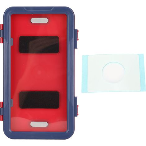 Support mural étanche pour téléphone sous la douche, rotation 360°, fixation murale, étui de douche haute sensibilité pour salle de bain, bleu (1/5)