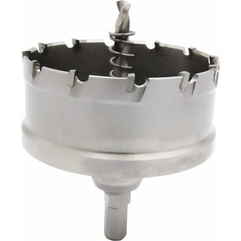 DEESSE SHOP - Scie emporte-pièce bimétallique en carbure TCT de qualité industrielle 2-15/16(75mm) Coupe-trou en acier inoxydable (1/4)
