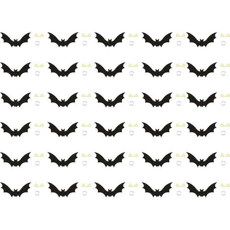 Hängende Fledermaus-Halloween-Außendekorationen Gelb