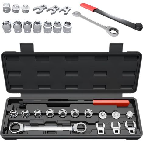 Outil de poulie tendeur – Outils d'entretien automobile – Clé de réglage automatique pour techniciens automobiles, propriétaires de voitures, ateliers de réparation de flotte, maison, garage, ateliers (1/5)