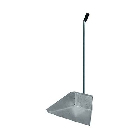 ALZA IMMONDIZIA ACCIAIO + MANICO DOMUS - ZINCATO CM 34X25 H.CM 76- 12 pezzi