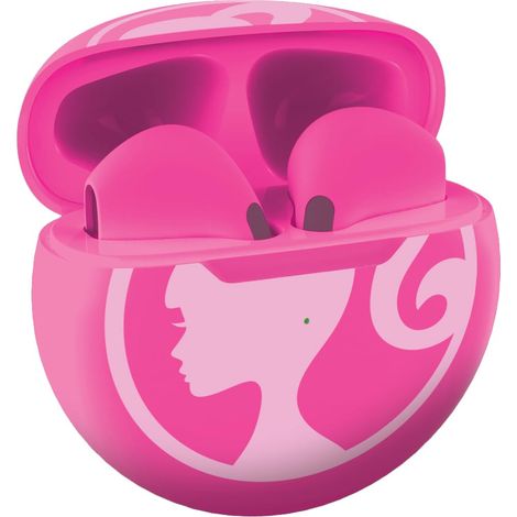 Lexibook, Barbie, Cuffie stereo wireless, Suono di alta qualità, Microfono integrato, Controlli touch, Custodia di ricarica, Suono limitato a 85 dB, Rosa, HPBT05BB