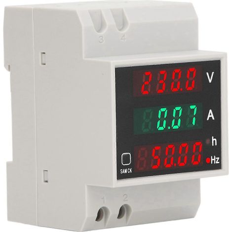 Digitaler Einphasen-Energiezähler-Tester, Stromverbrauchsmonitor, Amperemeter, Leistungsvoltmeter, Amperemeter