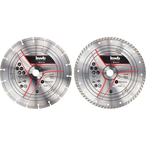 KWB Disque diamant 230mm, 2 pièces