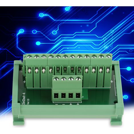 12-poliges Stromverteilungs-DIN-Schienenmontage-Schnittstellenmodul-Breakout-Board (1/5)