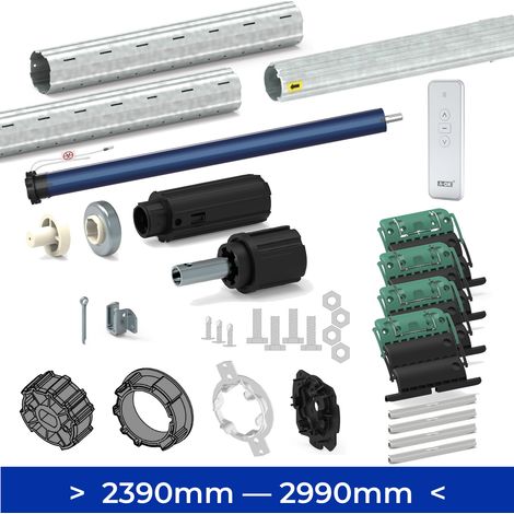 Kit axe moteur volet roulant 2390 --- 2990 mm Moteur Radio