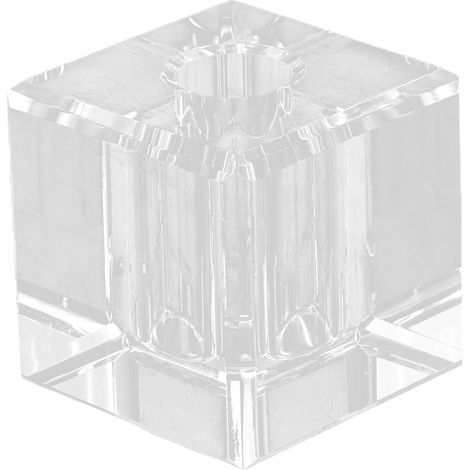 carré en cristal pour stylo plume de bureau design stable et