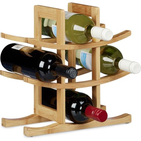 Weinregal aus bambus fur 9 flaschen 88