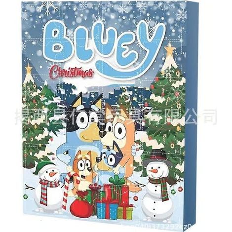 Calendrier de l'Avent 2026 Boîte à l'aveugle décoration en acrylique Bluey boîte surprise de Noël de 24 jours la plus vendue Bluey Dog B