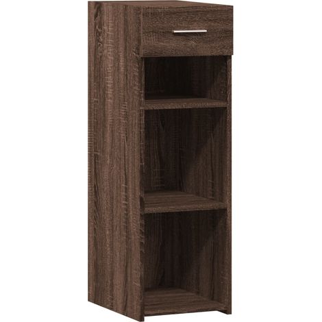 Credenza buffet cassettiera mobile contenitore organizer cucina soggiorno soggiorno 30 x 42,5 x 93 cm derivati del legno marrone 020031185