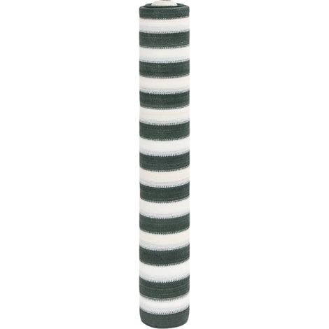 Zaunblende Grün und Weiß 1,8x50 m HDPE 75 g/m²