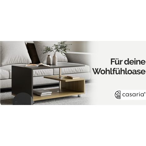 Coffee table woodgrey 95x55x50cm modern design (1/5)