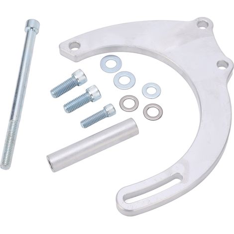 Support de Pompe à Eau et Alternateur Long Côté Passager CNC Aluminium pour Small Block Chevy (1/5)