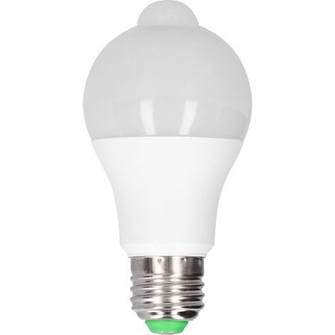 Lampadina LED E27 con sensore di movimento PIR, per corridoio, camera da letto, scale, 85-265V, luce bianca calda (1/5)