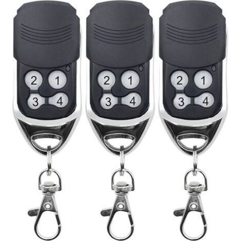 433MHz Telecommande Universelle Portail,Telecommande Came Porte de Garage de Remplacement, Super Copie, Code Fixe, Code Roulant, Applicable à Télécommande DOORHAN CAME MOTORLIN,3pcs