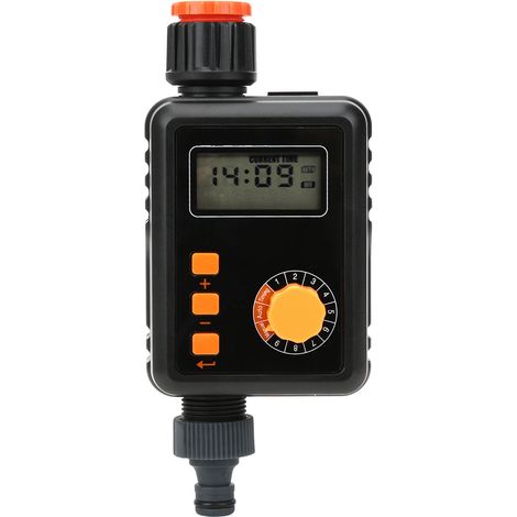 Programmateur d'arrosage automatique 9 zones écran LCD système goutte-à-goutte économe en eau pour jardin pelouse (1/5)