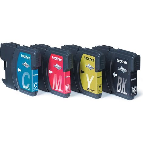 Brother LC-1100VALBP Druckerpatrone 4 Stück(e) Original Schwarz, Cyan, Magenta, Gelb