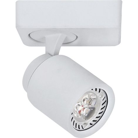 Foco para techo o pared “Hum” GU10 (35W máximo 220/230V) IP20 fabricado en aluminio color blanco (1/5)