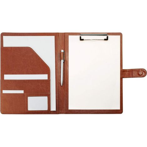 Classeur A4 - Porte-documents En Cuir Artificiel - 24,8 X 32 Cm - Pour Gestion De Documents Professionnels - 1 Pièce (1/5)