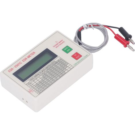 Testeur de condensateurs ESR portable, haute précision, léger, fonction d'arrêt intelligent, capacimètre ABS (1/5)