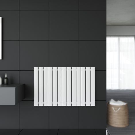 Design Heizkörper 630x1001mm Einlagig Badezimmer/Wohnraum Seitenanschluss Weiß Flachheizkörper Badheizkörper Radiator (1/4)