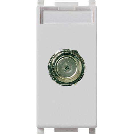 VIMAR - 14318.SL Prise coaxiale femelle de type F, argent