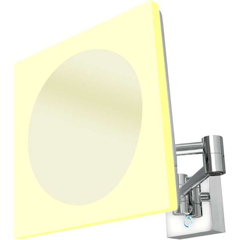 Nimco Kosmetikspiegel - Wandkosmetikspiegel mit LED-Beleuchtung, Chrom ZK 20465P-26