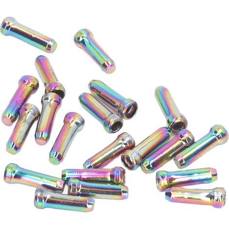 Embouts de câble de frein de vélo en alliage d'aluminium coloré, 20 pièces, pour vélo de route et VTT. (1/5)