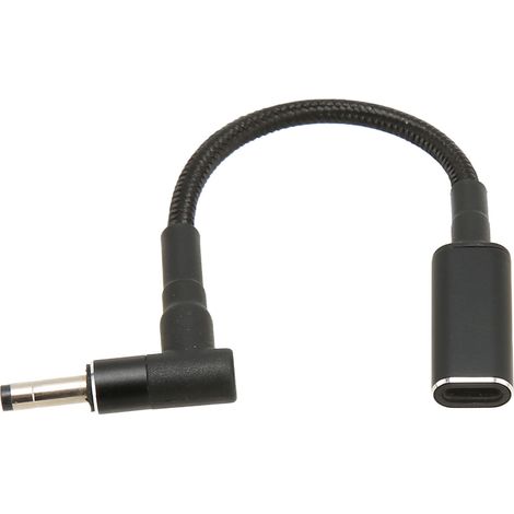 Adaptateur USB-C Femelle vers DC Mâle 4.0x1.7mm 100W avec Puce EMARK pour Chargeur Ordinateur Portable (1/5)