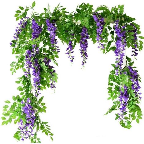 2 Pezzi 180 cm Fleurs Artificielles Plante Artificielle Exterieur Lierre Artificiel pour Le Jardin, La Fête, Le Mariage, Le Bureau, La Décoration De La Maison (1/5)