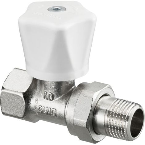 -Handregulierventil "HR" DN10,3/8",PN10, Durchgang, Handrad weiß (1/3)