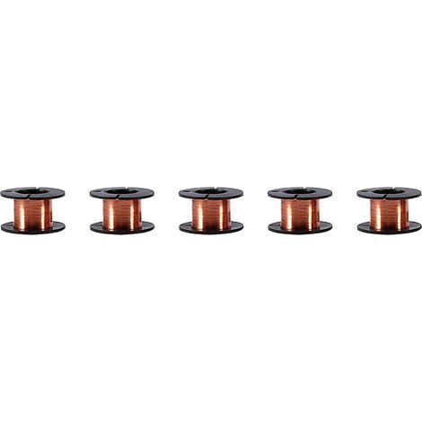 5 Stück 0,1 mm lackierter Kupferdraht, Wickeldraht, Reparaturdraht, Länge 12 m