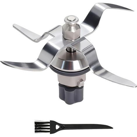 Lame de Rechange Compatible avec Silvercrest Monsieur Cuisine Connect et Monsieur Cuisine Smart Robot de Cuisine en Acier Inoxydable avec Joint et Brosse de Nettoyage (1/4)