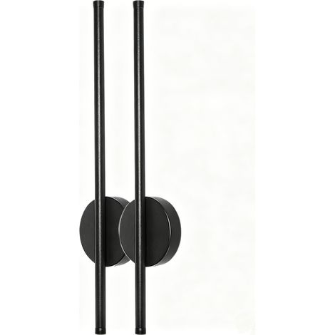 60 cm schwarze kabellose Wandleuchte, wiederaufladbare Lampe mit Fernbedienung, Innenbeleuchtung mit 3 Farbtemperatureinstellungen für Wohn-/Schlafzimmer (1/5)