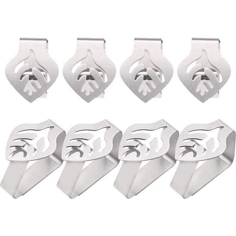 Pince nappe inox robuste, Noël/pique-nique/mariage/remise diplômes, extérieur/intérieur (1/4)