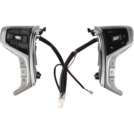Interruptor de control de crucero para coche, botón multimedia de audio en el volante para Mitsubishi PAJERO SPORT 15-22 Outlander Delica L200 (1/5)