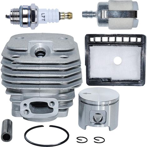 Kit de cylindre 48 mm pour Husqvarna cylindre piston 61 268 pour tronçonneuse Echo CS3000 pièces de rechange 5442228-02 pour moteur de tronçonneuse avec bougie L7T, filtre à air, etc. (1/5)