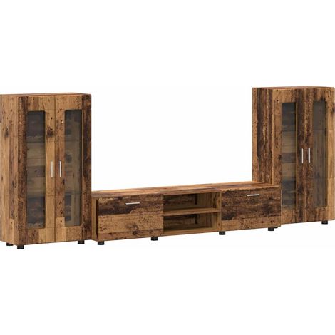 Ensemble meuble TV FLORIN Bois ancien Bois d'ingénierie (1/5)