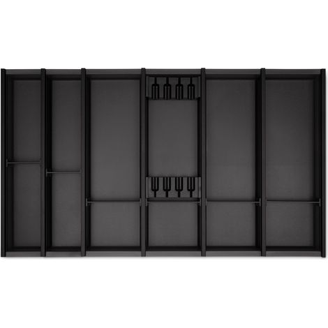 Cuisio Besteckeinsatz 900 mm Transluzent-anthrazit für Blum Legrabox 473 mm (1/5)