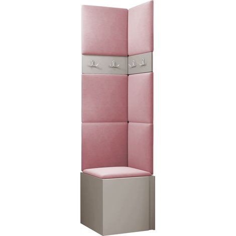 Conjunto para recibidor Pinis XXI, Manila 09, 186x42x46cm, Tapiz, Aglomerado laminado, Colocada, Montada en la pared