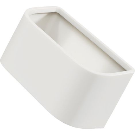 Poubelle Murale Cuisine sans Perçage, en Plastique Blanc, Ouverture Rapide (1/5)