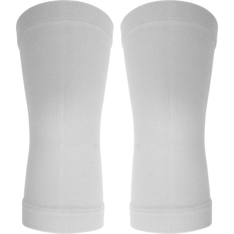 2pcs Genouillères Grises Coupe-Vent Respirantes Douces Chaudes Coton Manches de Compression pour Femmes Taille M (1/5)
