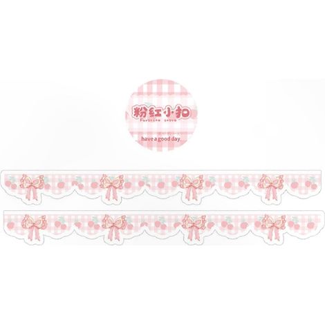 Vintage Washi-Tape mit Schleifenmotiven, Aufkleber für Notizbücher, Kreativjournale, Scrapbooking, DIY-Projekte, Geschenke und Verpackungen, 3 Rollen (1/5)