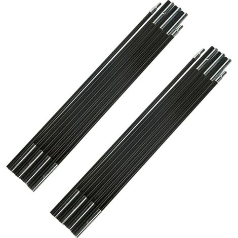 Poteau universel en fibre de verre pour trampoline, utilisé pour remplacer le poteau supérieur/anneau métallique - 2 embouts [longueur totale 3,4 mètres] 8 sections (1/5)