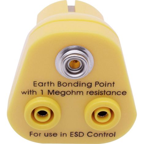 Quadrios Fiche de mise à la terre antistatique (ESD) femelle, banane femelle, Pression mâle 10 mm (1/5)