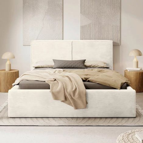 Modern Minimalist Ottoman Storage Bed Frame,Hydraulic Lift Design , Velvet Trim, Space-Saving Essential for Bedrooms